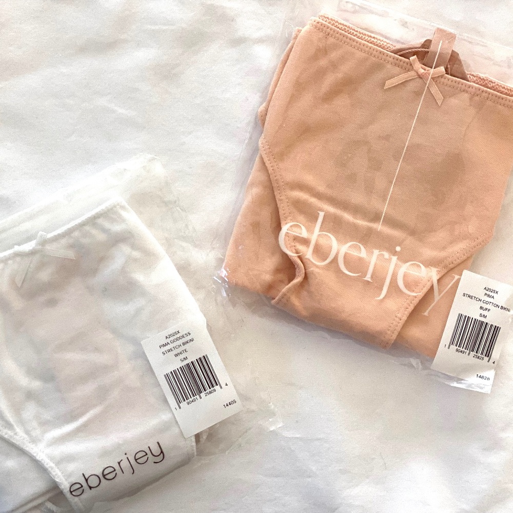 NWT Eberjey Pima cotton Bikini Goddess Everyday -- Bundle set of two